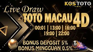 Live Draw Toto Macau 4D Hari Ini Tercepat 2024 Terbaru